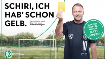 "Schiri, ich hab' schon Gelb": DFB startet Impfkampagne