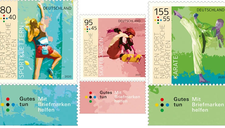 Sporthilfe: Neue Briefmarken „Für den Sport“ jetzt erhältlich
